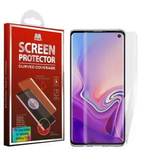 For Samsung Galaxy S10 Plus E Curved Edge FULL Cover Screen Protector PET Film - Picture 1 of 11