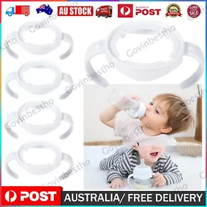 5x Wide Mouth Baby Help Bottle Handle Natural Cup Grip Feeding Bottles Accessory - Picture 1 of 12