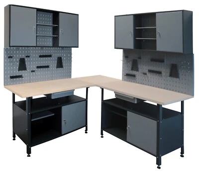 Werkbank Set 6 tlg. Werkstattset Werktisch Montagetisch - Bild 1 von 4