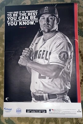 Los Angeles Angela Mike Trout Fathead Decal Poster 26x35 - Image 1 of 2