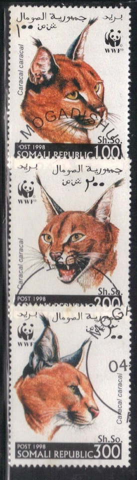 Somalie 1998 Série oblitérée Félins WWF (AN84) - Photo 1/1