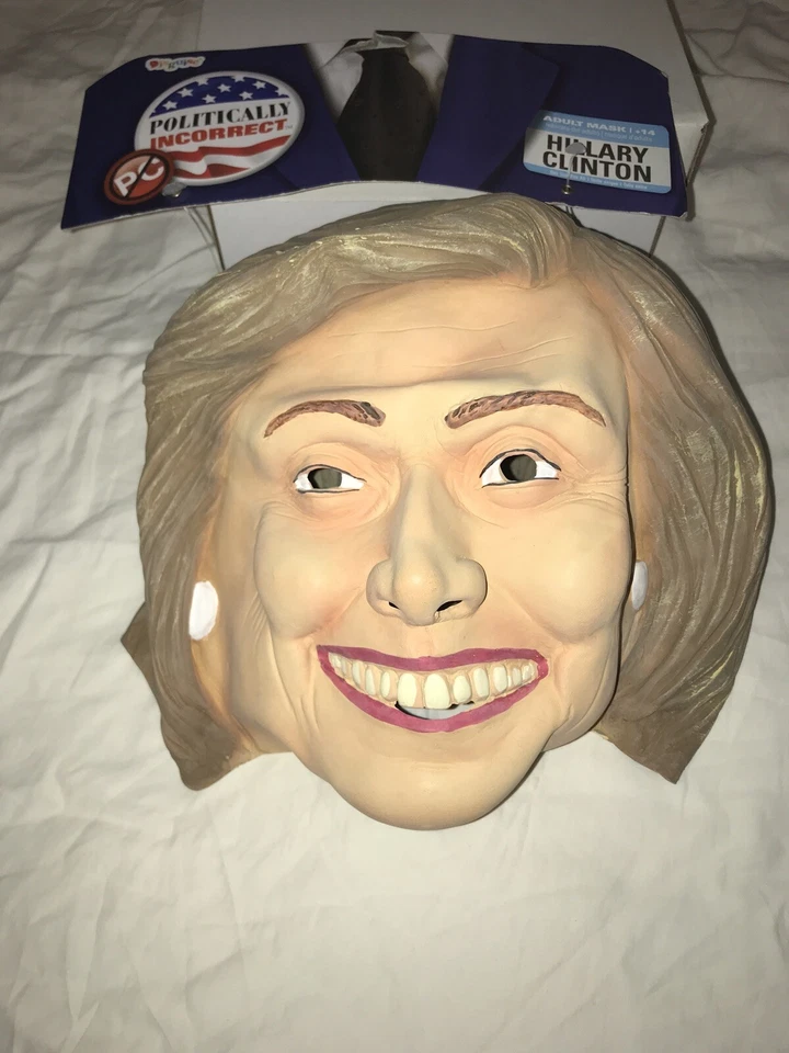 Adult Politically Incorrect Hillary Clinton Deluxe Halloween Costume Mask - Image 1 of 4