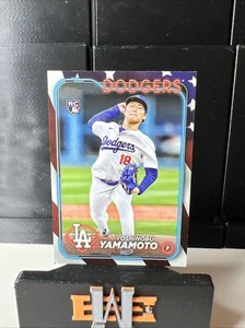2024 Topps Serie 2 Yoshinobu Yamamoto #553 Independence Day RC/76 Rookie - Foto 1 di 2