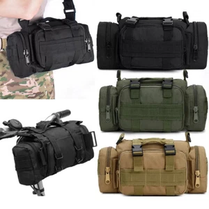 Bike Handlebar Bag Small Bicycle Front Storage Pouch Pack with Shoulder Strap - Picture 1 of 21
