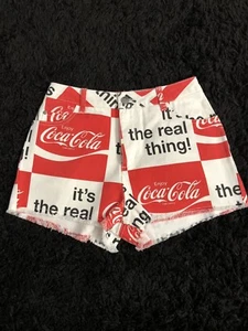 New Coke Coca Cola Jean Shorts Cut Offs Old School Retro Size S - Picture 1 of 9