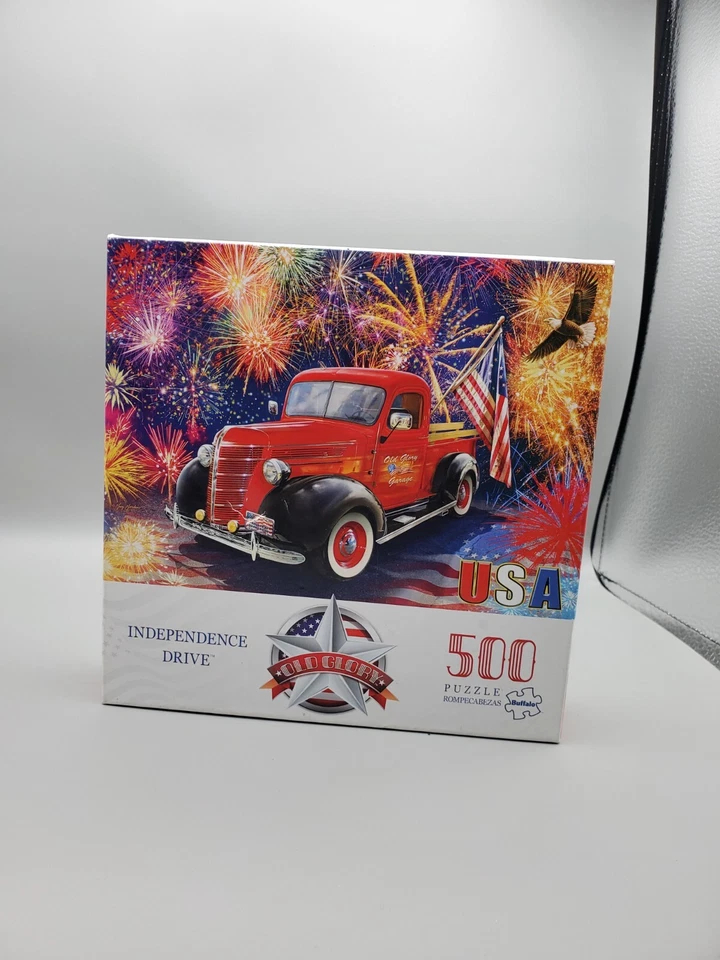 BUFFALO GAMES & PUZZLES INDEPENDENCE DRIVE 500 PIECE - Image 1 of 4