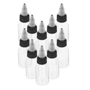10Pcs Plastic Bottles with Caps for Travel Liquid and Cosmetic Storage - Picture 1 of 12