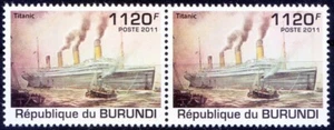 Par Burundi 2011 MNH, Titanic, barcos - Imagen 1 de 1
