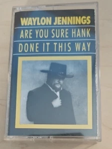 WAYLON JENNINGS • Are You Sure Hank Done It This Way • (CASSETTE, 1992, RCA) - Picture 1 of 2