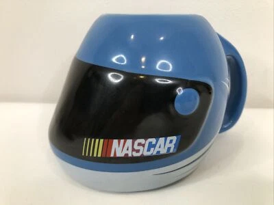 Casco de carreras Nascar azul 18 OZ taza de café vintage 2003 coche de carreras vajilla usada en excelente estado Foto 1 de 4