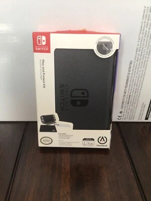 PowerA Nintendo Switch Lite Play and Protect Kit Black Cover New! - Image 1 of 2