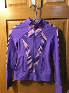 Ivivva Girls 10 Pink/Purple Perfect Your Practice Jacket GUC - Picture 1 of 5