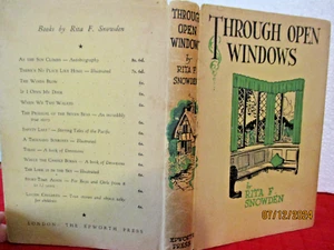 Rita F Snowden THROUGH OPEN WINDOWS 1952 HCDJ - Picture 1 of 7