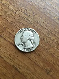 1957-D WASHINGTON SILVER QUARTER - Picture 1 of 2
