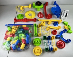78 Piece Lot Toto Toys Creative Build The Fun Marbulous Marble Maze Run - PARTS - Picture 1 of 10