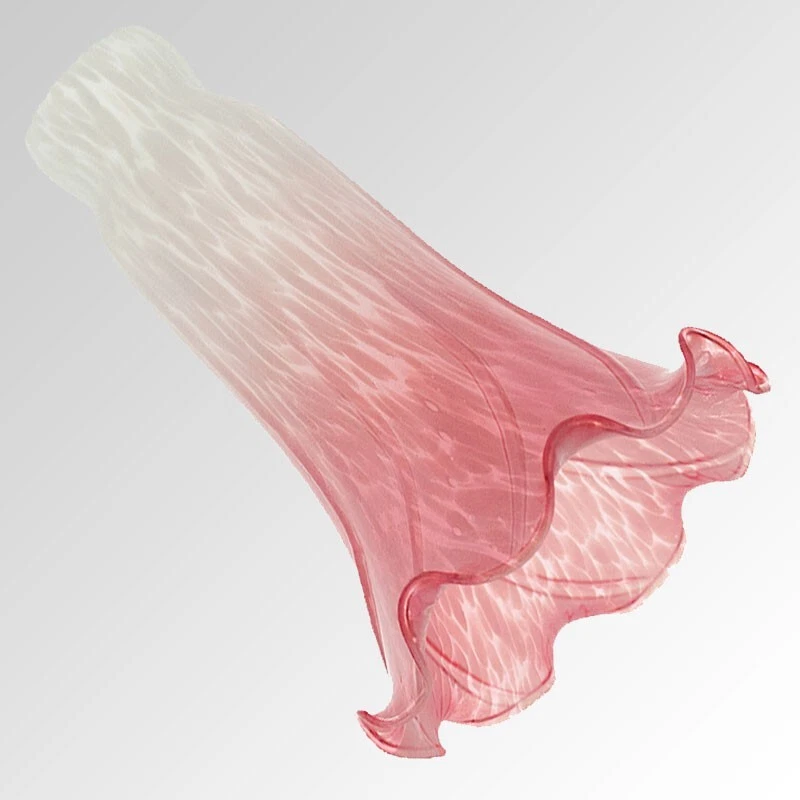 Large White/Rose Lily/Tulip Lamp Shade #5588 - Image 1 of 4