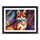 Fox Vol.2 Abstract Wall Art Print Framed Canvas Picture Poster Decor Living Room