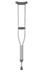 Muletas de aluminio estándar Medline MDSV80535, adultos, 1 par**ENVÍO RÁPIDO* - Imagen 1 de 1
