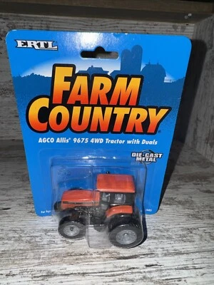 1/64 Scale  AGCO Allis 9675 4WD Tractor with Duals Diecast Ertl Farm Country - Image 1 of 4