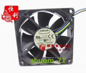1PC EVERFLOW 8cm 8025 12V 0.40A F128025BU 4 wire Double ball cooling fan - Picture 1 of 2