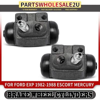 Cilindro de rueda de freno de tambor lateral trasero 2 piezas para Ford EXP Escort Mercury LN7 Lynx Foto 1 de 4