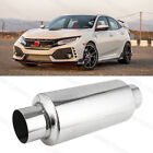 2.5" In/Out 12" Long Exhaust Muffler Resonator For Honda Civic 1.5/1.8/2.0/2.4L