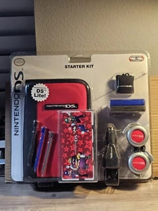 Official Nintendo DS Lite Starter Kit Red Mario Theme Brand New FACTORY SEALED - Picture 1 of 7