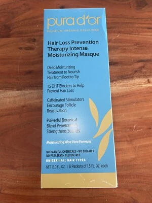 Увлажняющая маска для предотвращения выпадения волос Pura d'or 8 упаковок - Изображение 1 из 4
