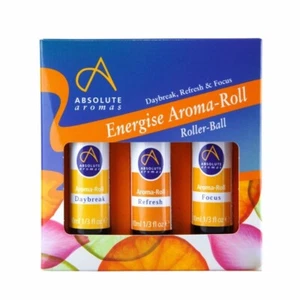 Absolute Aromas Energise Aroma- Roller Ball 3 x 10ml - Picture 1 of 1