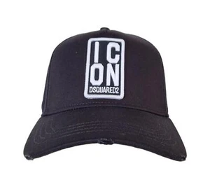Dsquared2 cappello berretto Baseball BCM0712 05C00001 M063 uomo ICON nero - Picture 1 of 6