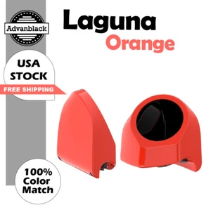 Laguna Orange 6.5 inches Speaker Pods Fits Advanblack & Harley King Tour Pack - Picture 1 of 9