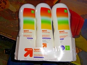 Target Up & Up Sport Sunscreen Spf 50 (3 Pack) Exp 5-2025 compares 2 banana boat - Picture 1 of 7