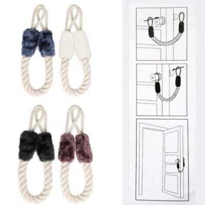 1x Klemmschutz Doorstop Tür Fenster Stopper Puffer Türkordel Sicherung Seil Neu - Bild 1 von 4