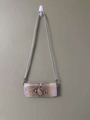 Vintage Snakeskin Small Snap Leather Crossbody Purse Romag 90s 80s - Image 1 of 4