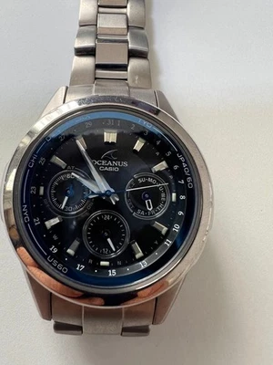 Casio Oceanus OCW 50T Radio Solar Titanio Damas Reloj Movimiento Cuarzo Foto 1 de 4