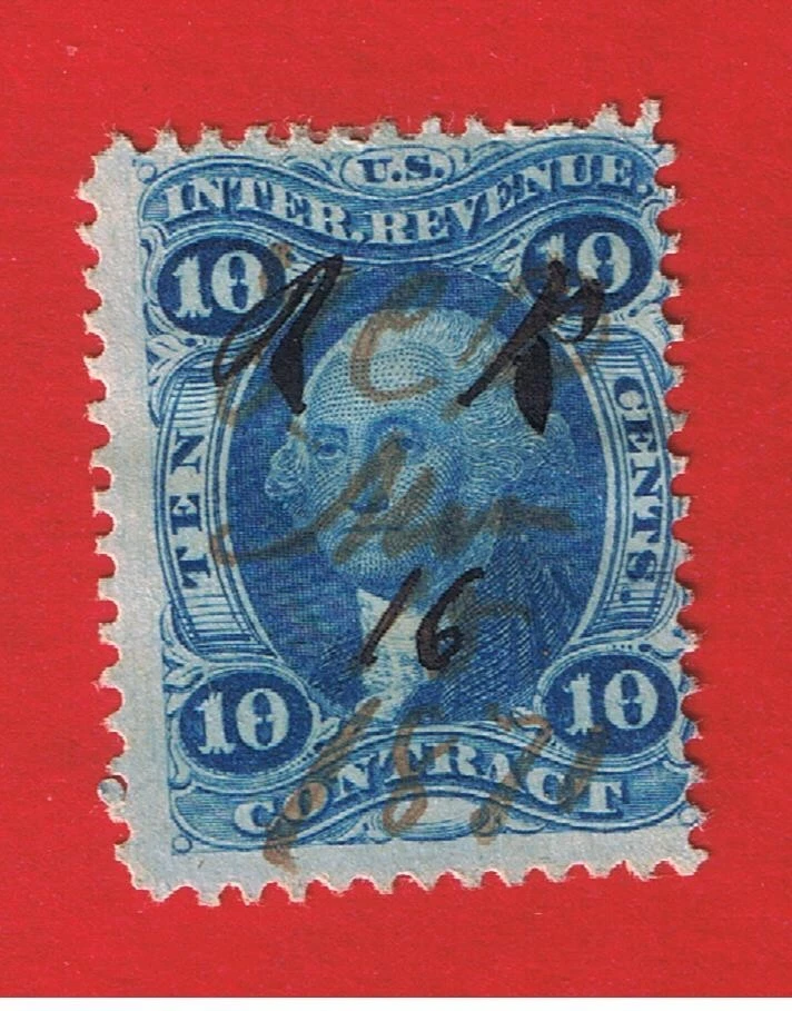 #R34c   F-VF used   Revenue  Stamp  Free S/H - Image 1 of 1