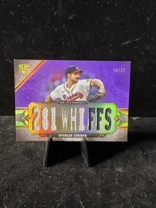 Maglia 2024 Topps Triple Threads Triple Relics Spencer Strider GU /27 #TTR-STR2 - Foto 1 di 2