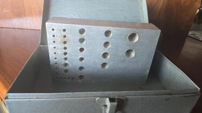 ROUND BEZEL Forming BLOCK  with 14 holes * NO PUNCH* - Image 1 of 4