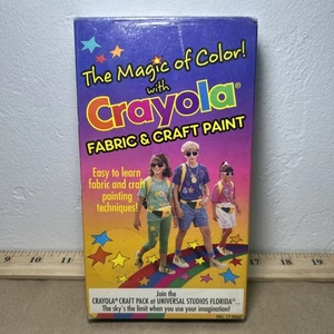 Die Magie der Farben! Crayola Fabric & Craft Paint VHS Tape 1993 Neu Versiegelt Selten - Bild 1 von 9