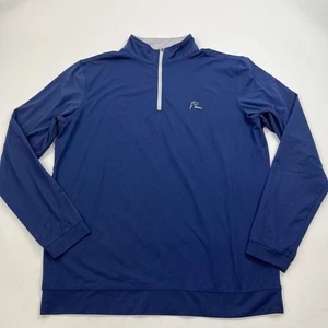 Maglione golf Rhoback uomo performance 1/4 zip pullover taglia media manica lunga - Foto 1 di 7