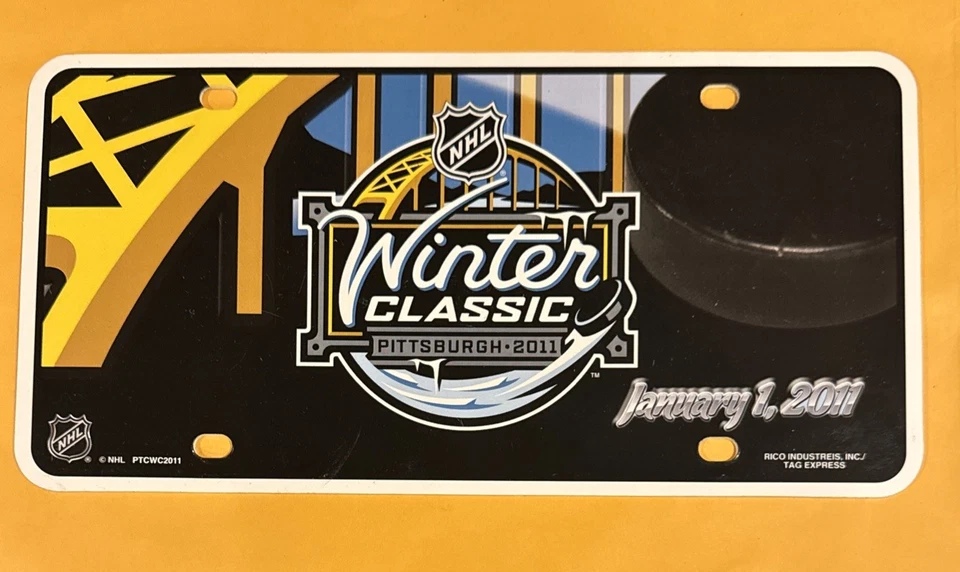2011 Pittsburgh Penguins Winter Classic License Plate Rico - Image 1 of 1