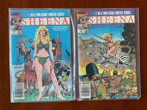 Sheena #1-2 Quiosco CONJUNTO COMPLETO Adaptación Película Marvel Comics 1984 JUNGLE - Imagen 1 de 4