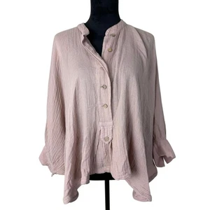 Free People Traveler Top poncho-style blush size S/P - Picture 1 of 7