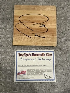 NBA HOF Boston Celtics PAUL PIERCE signed Autogramm Holz FLOOR BOARD MIT COA - Bild 1 von 3