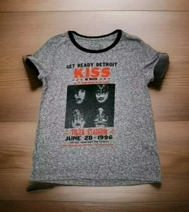  *KISS is Back, Tiger Stadium Detroit MI 1996* Lucky Brand T-Shirt Size Medium - Picture 1 of 8