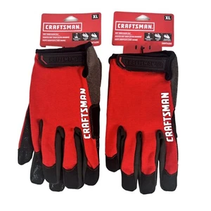 2 Pair CRAFTSMAN Grip Touch Gloves CHOOSE SIZE Silicone Palm NEW Tags CMMT14200 - Picture 1 of 6