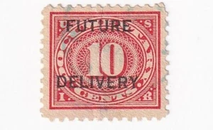 STAMP US SCOTT RC4 "Numeral 10-Documentary Future Delivery" 10 CENT 1918 USED-A - Picture 1 of 1