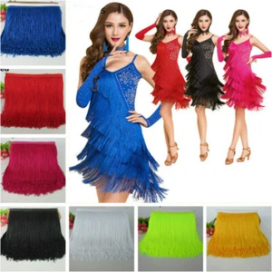5M Curtain Fringe Lace Tassel Trim Ribbon DIY Sew Dress Curtain Accessories Sexy - Picture 1 of 15