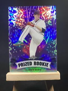 Tarjeta de novato Casey Mize Purple Leaf 2018 preciado novato 2/10 onda púrpura radiocontrol - Imagen 1 de 2