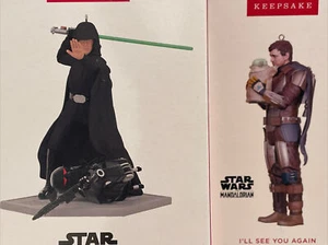 2022 Hallmark Ornament STAR WARS Il Mandaloriano Un Jedi ritorna a rivederti - Foto 1 di 5